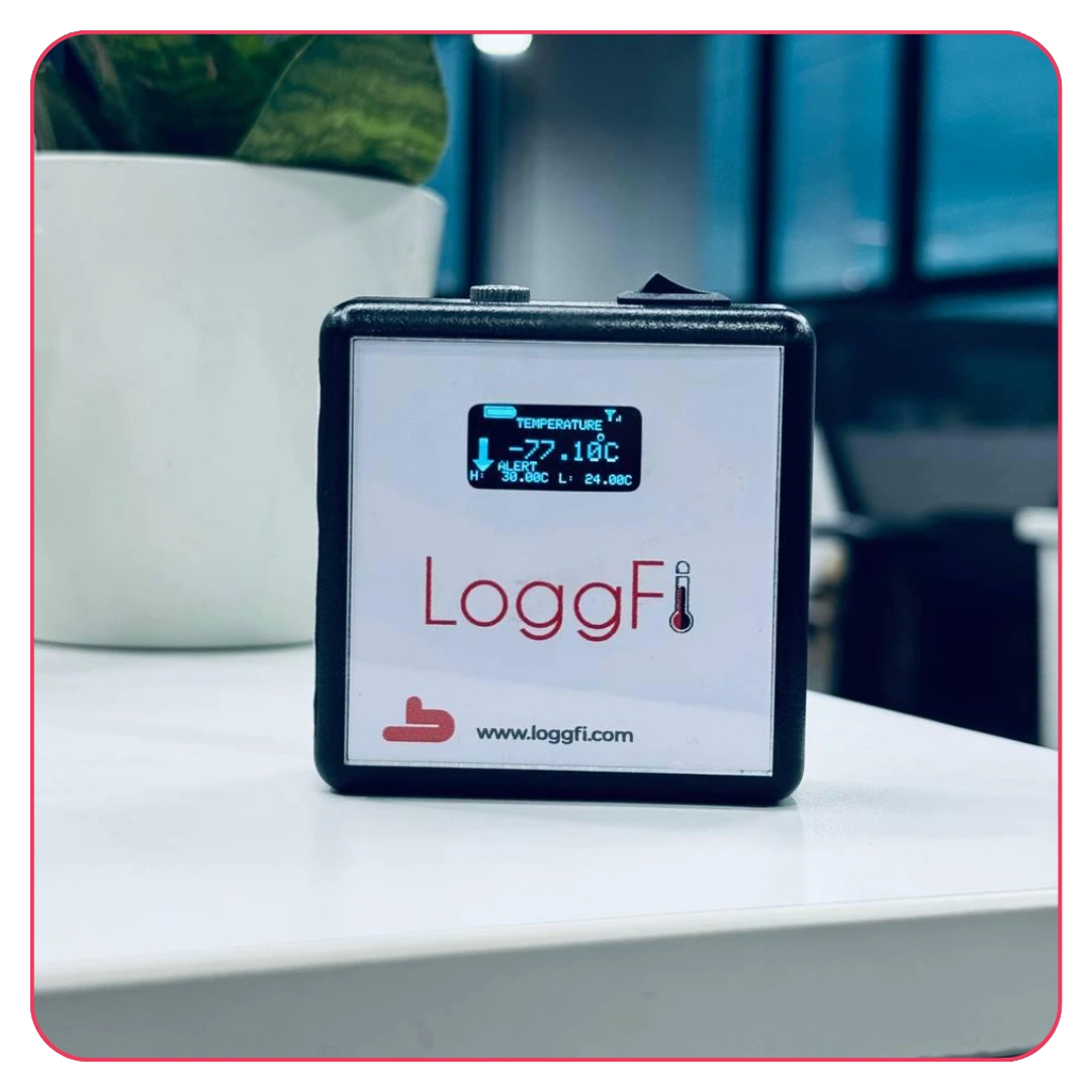 Loggfi GSM Temperature Data Logger with real-time tracking